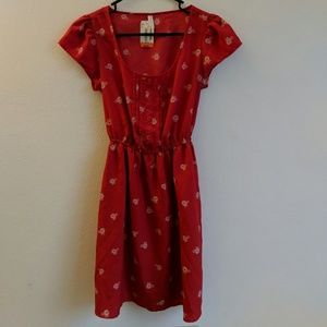 Xhilaration red bicycle dress